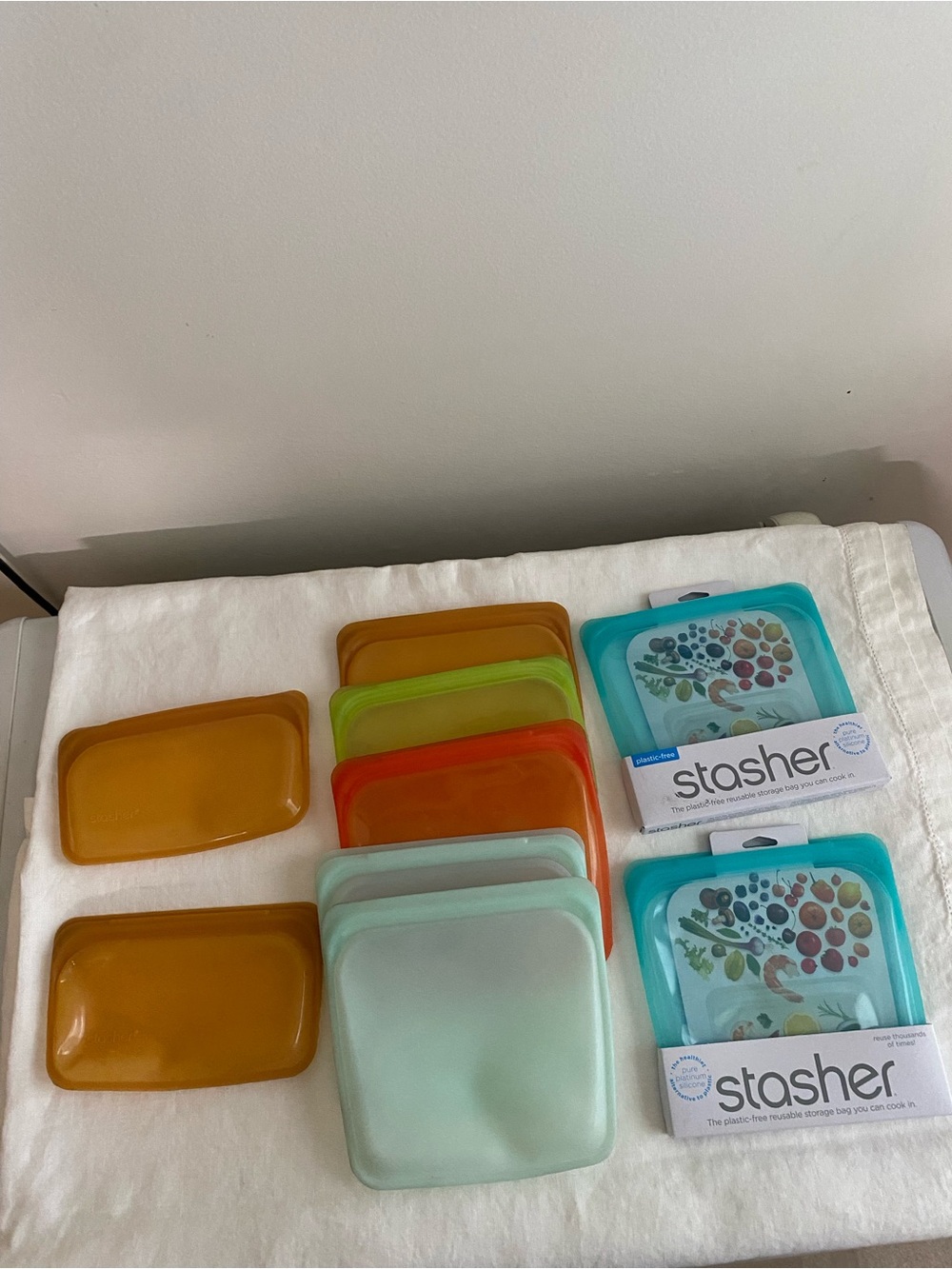 Stasher Reusable Silicone Bag Set of 9